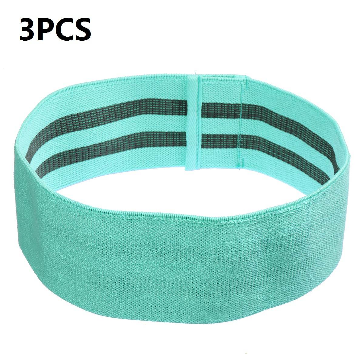 3PCS Squats Resistance Band Hip Legs Yoga Band Home Indoor Fitness Gym Equipments Squat Expander Training Workout Exercise: Blue