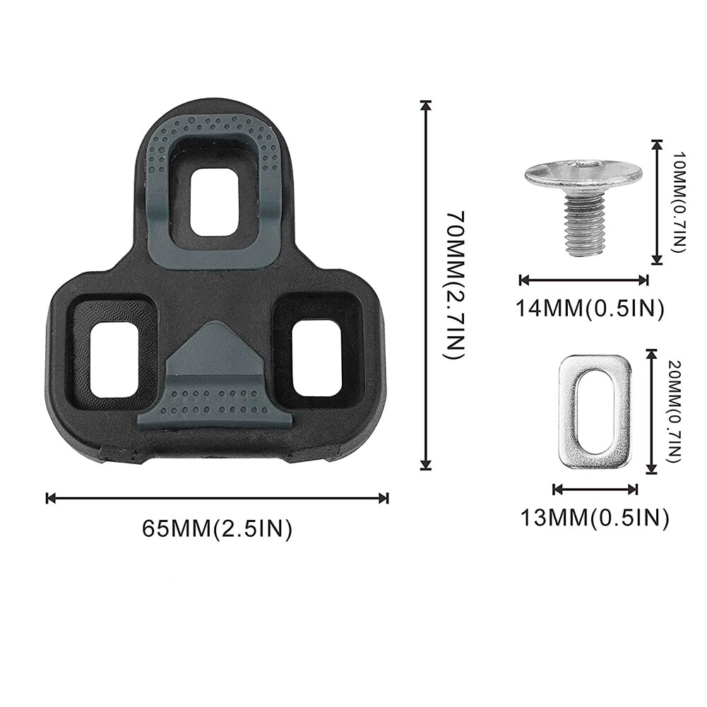 Bicycle Accessories 1 pair Cycling Cleats Road Bike Pedal Cleat Self-Locking Pedal Compatible With LOOK Ultralight Bike Pedal