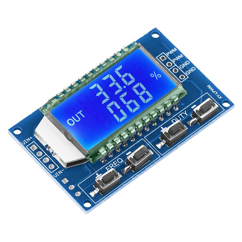 Verstelbare Module Signaalgenerator Pwm Pulse Frequency Duty Cycle Lcd Display 1Hz150Khz Grandado