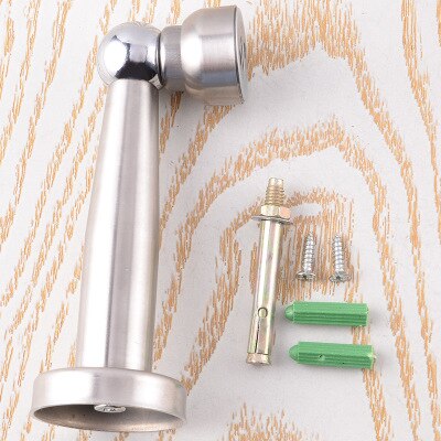 Lengthen Stainless Steel Magnetic Sliver Door Stop Stopper Holder Catch Floor Fitting With Screws For Bedroom Family Home Etc