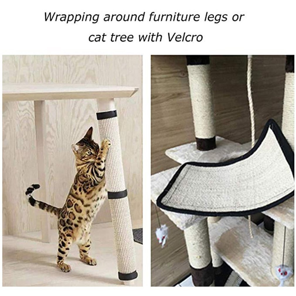 Pet Cat Scratch Board Cat Grind Claw Sisal Cat Scratch Pad Sofa Protection Pad Practical Cat Toys
