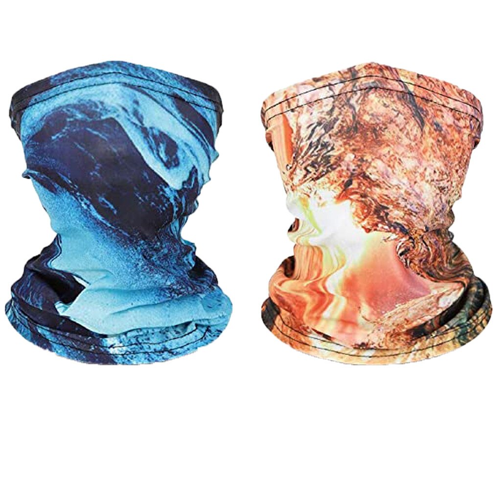 25# 2pc børnetryk ansigtsmaske beskytter vindtæt solcreme børn udendørs tørklæde støvtæt sandtæt ansigtsbetræk vandrebandana: -en