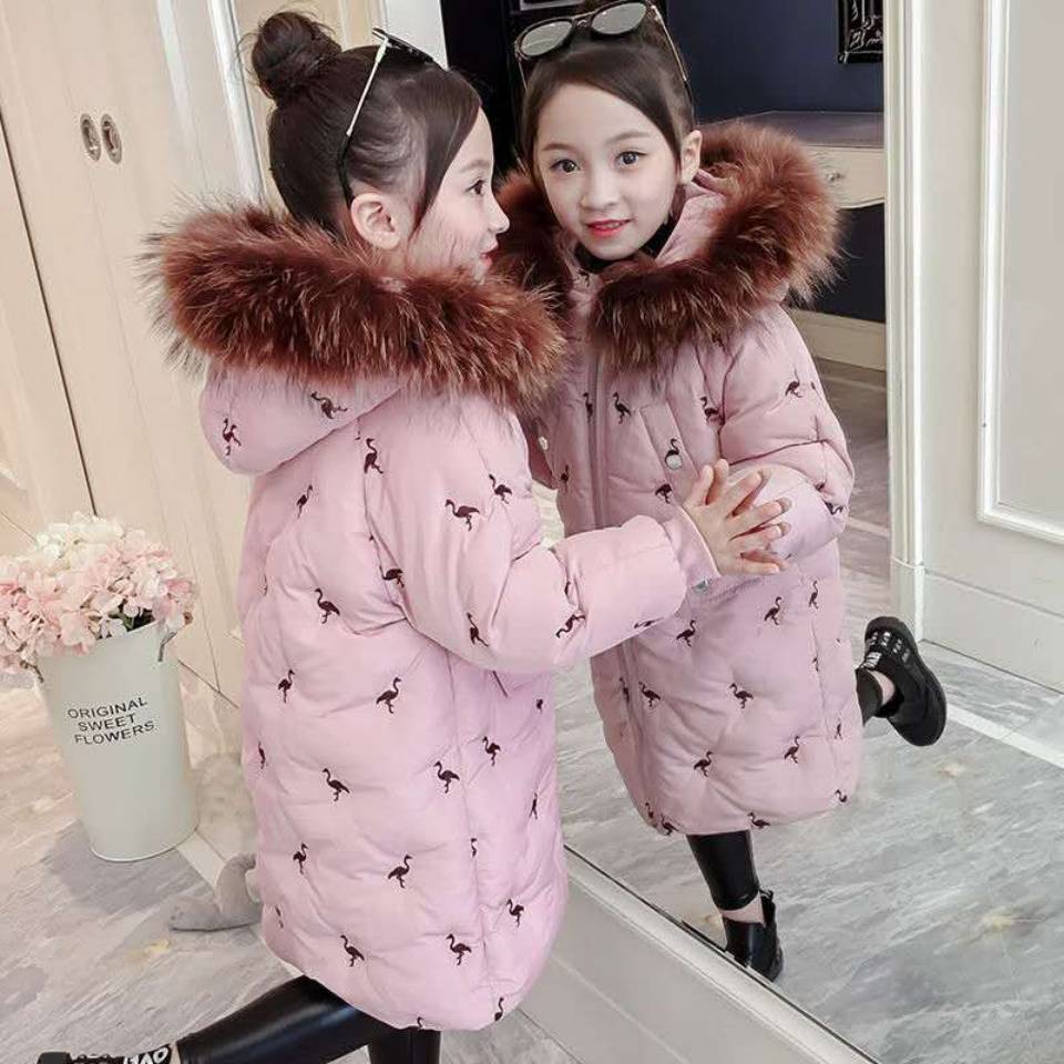 Girls Down Jacket Russia Winter Clothing Kids Warm Thick Coat Windproof Coats For 4-13 Year Girl Outerwear: 01 as picture / 12