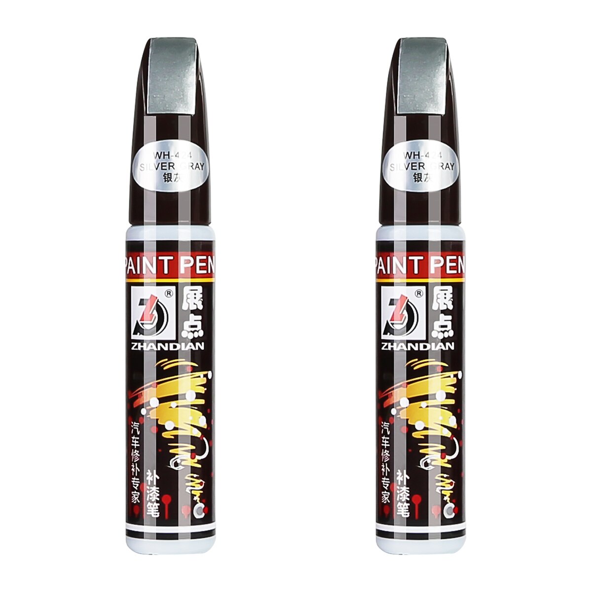 12ml Practical Multifunction Paint Care Automobiles Paint Scratch Repair Pen Used To Hide Scratches On Car Surface: Silvery Grey
