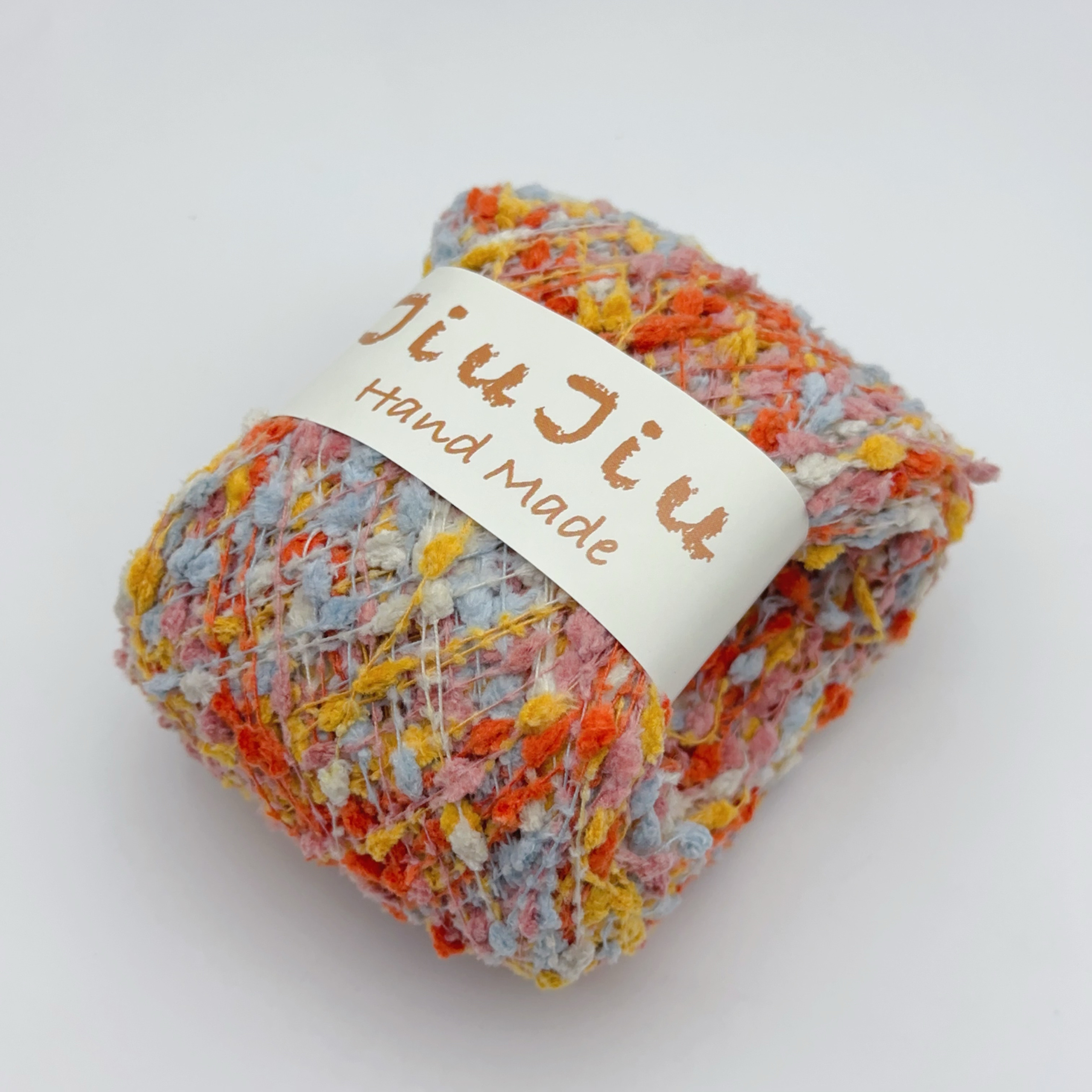 Chrysanthemum Yarn Ball Wool Starry Sky Flower Pattern DIY Hand Woven Coarse Mixed Color Thread Plush Yarn Ball Crochet Hook: Olive
