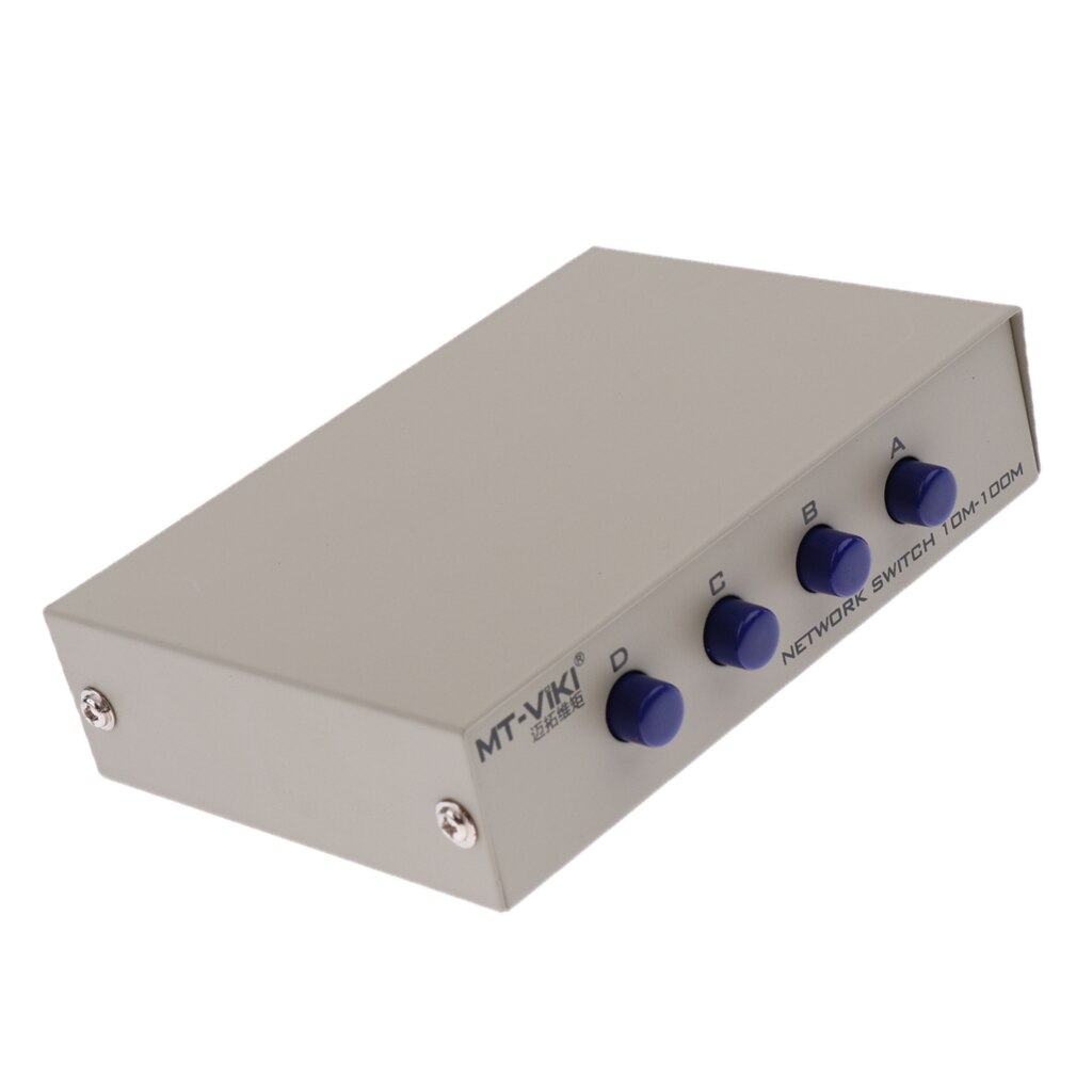 4 porte  rj45 manuel ab deling netværk switch box selector splitter hub case