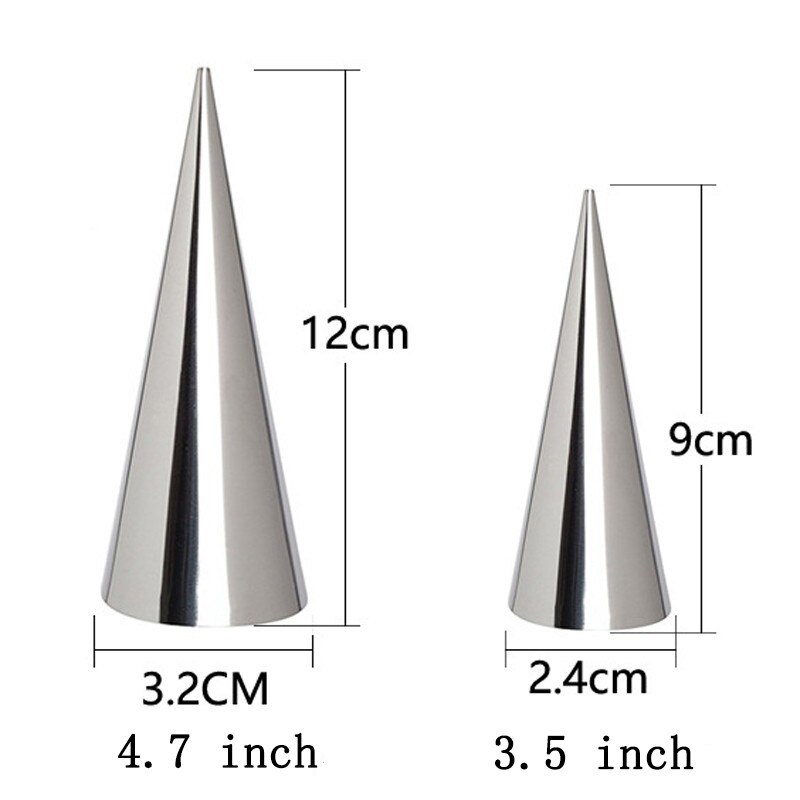 5/6/10pcs Conical Stainless Steel Mold Practical Croissant Mold Ice Cream Crispy Mold Cookie Cookie Tool Baking And Pastry Tool
