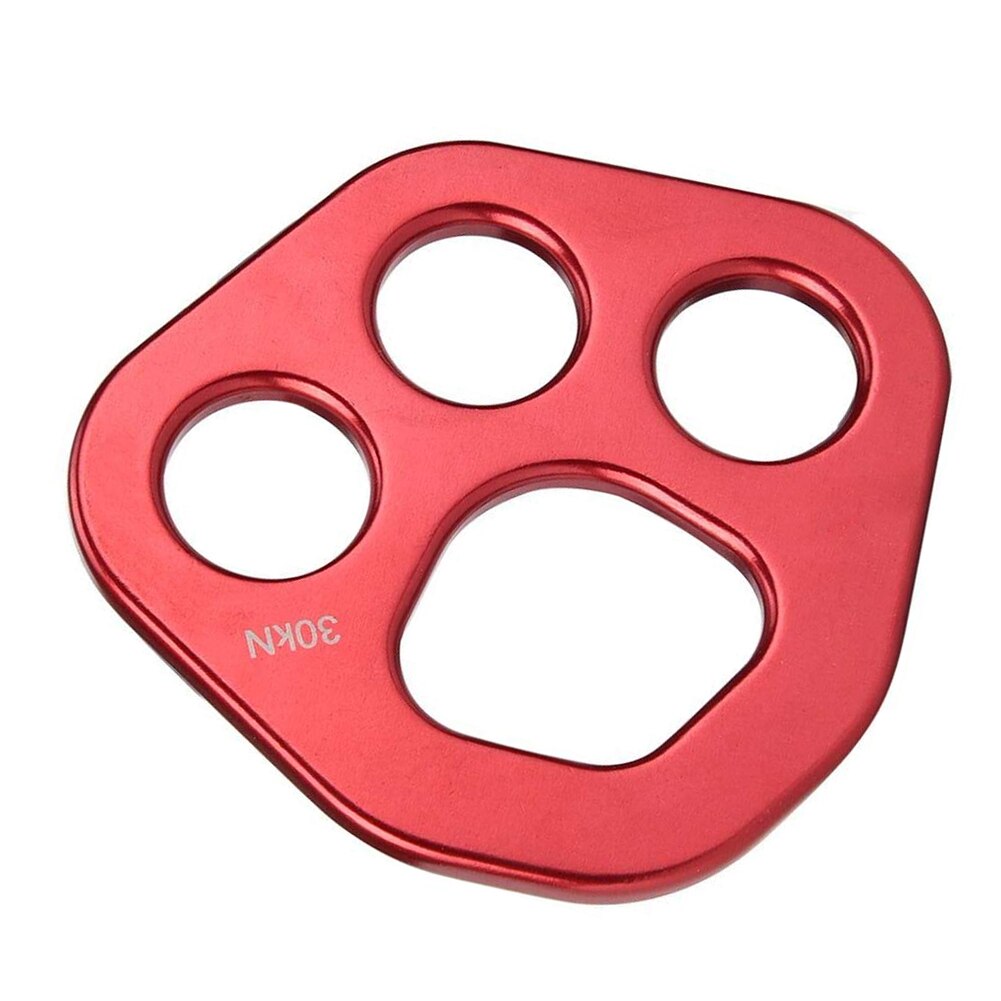 Plaque de gréement en aluminium à 4 trous 30KN, connecteur multipoint pour l'escalade, l'alpinisme, la sécurité du Camping, les outils d'équipement