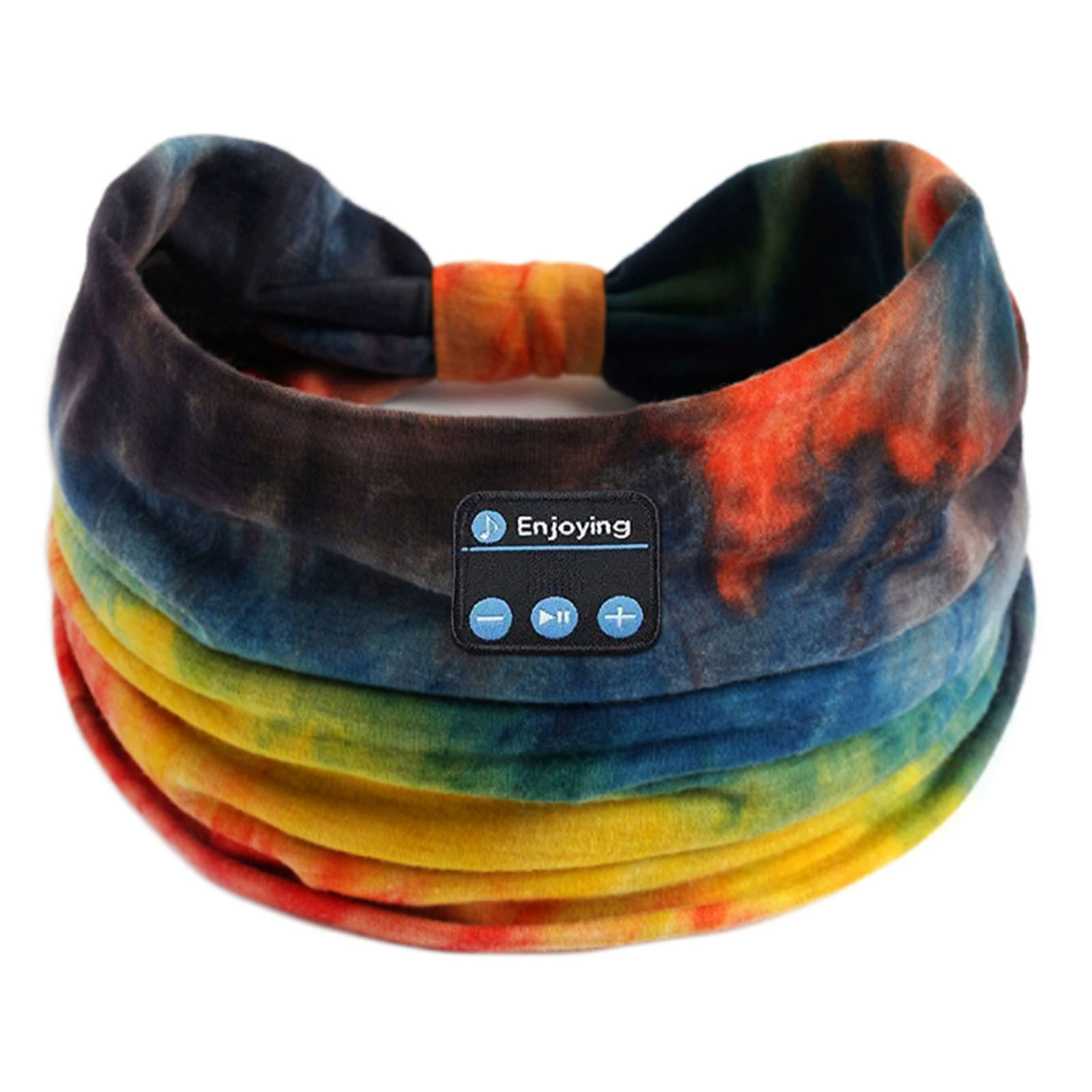 Bluetooth-Kopfhörer, Sport, Schlafen, Stirnband, elastisch, kabellose Kopfhörer, Musik, Augenmaske, kabelloses Headset, Boho-Stirnband, Yoga, Arbeit: Schwarz