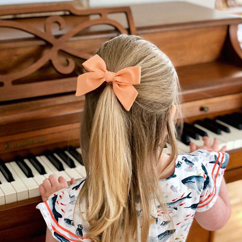Baby Hair Clips For Girls Floral Hairgrips Bows Kids Hair Pins Lattice Barrettes Cotton infant Hairpin Handmade Accessories 2Pcs