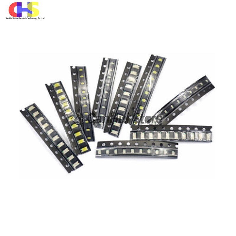 100pcs 0402 SMD LED Emitting Diode Lamp Chip Light Beads White Red Green Blue Yellow Micro Color PCB Circuit 3V Mini SMT