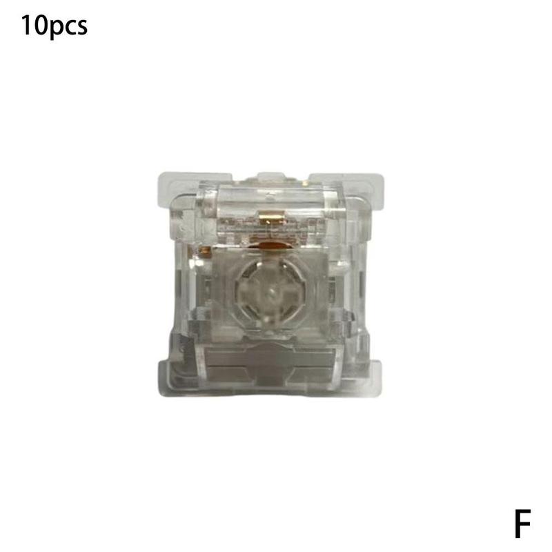 10pcs Outemu Switches Mechanical Keyboard Switch Silent Clicky Linear Tactile Similar Holy Panda Switch Lube RGB Gaming MX Switc: crystal shaft