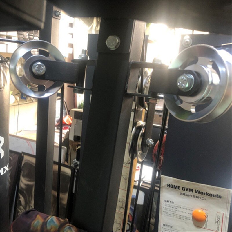 73-114MM Gym Cable Pulley Universal Aluminium Alloy Bearing Pulley Wheel for Home DIY Fitness Heavy Duty Workout Accessories