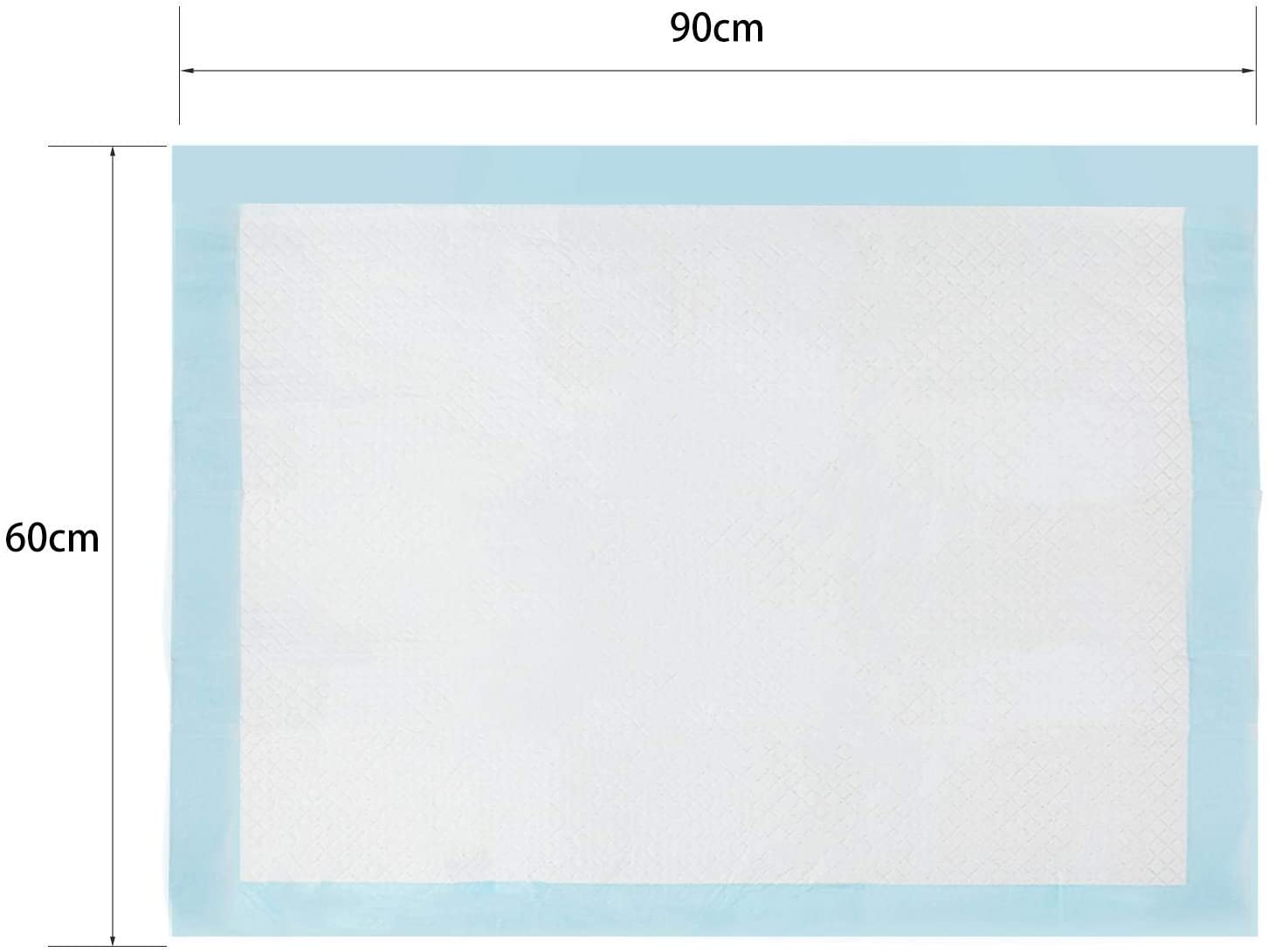 Empapadores Desechables Impermeable para Perros Gatos Animales Mascotas M 60 cm X 60 cm,L 90 cm X 60 cm: L  90 cm X 60 cm / 20 PC