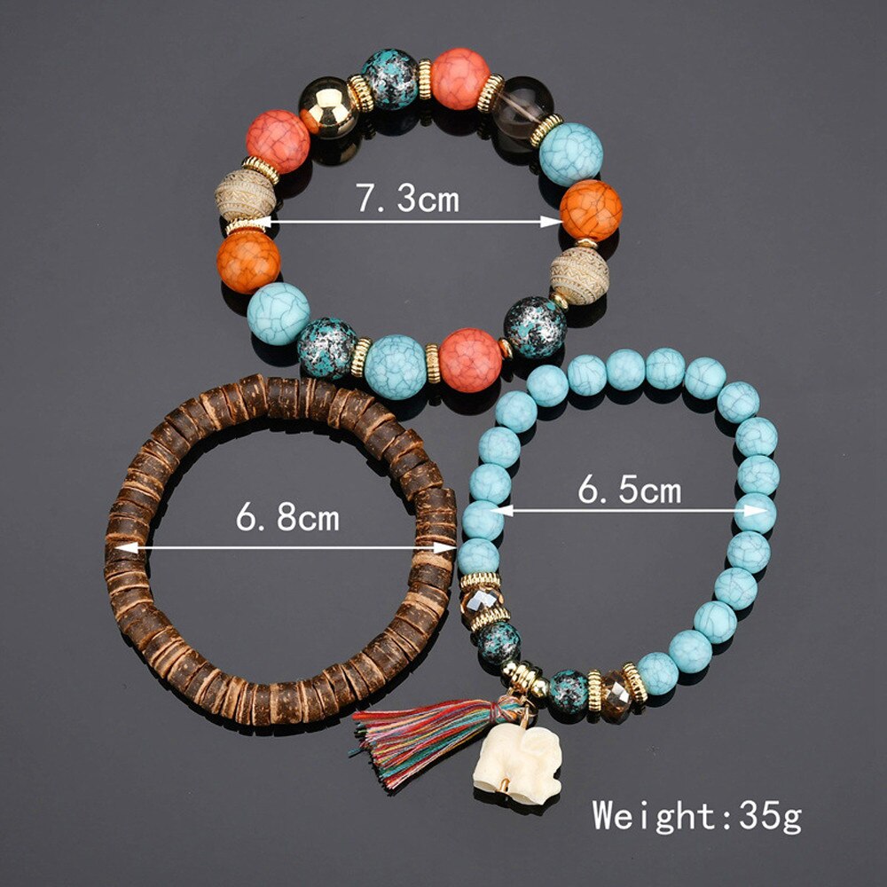 Schmuck Perlen Frauen Kristall Charme Armbänder mehrschichtig Armreifen Süssigkeit Farbe Leben Baum Bunte Perlen Kristall Stein BraceletM840 #