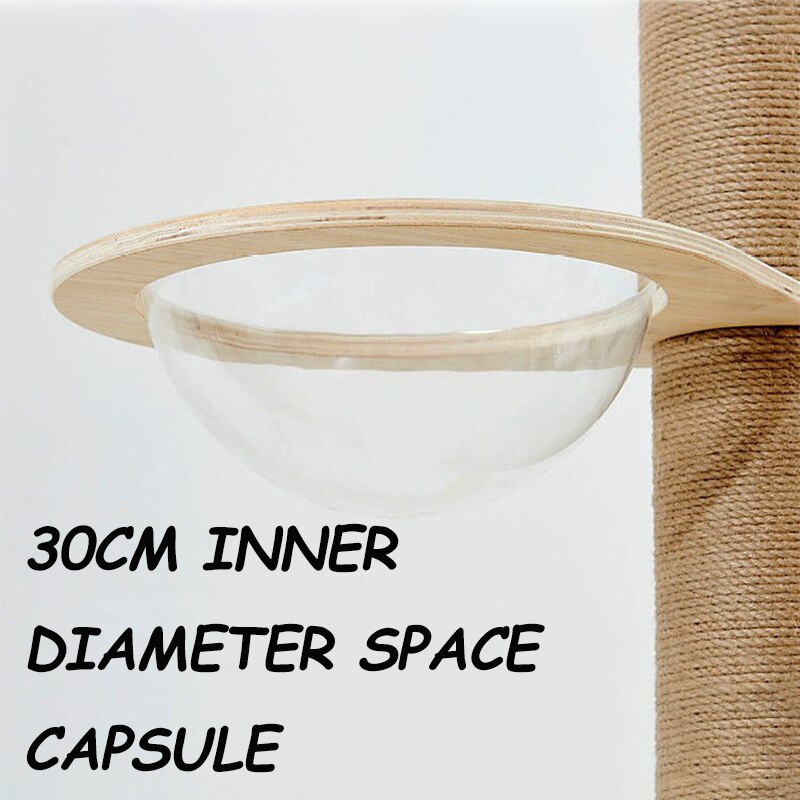 Transparent Cat Hammock Cat Tree Tower Condo Accessories DIY Cat Climbing Frame Homemade Cats Frame Post Acrylic Cat Litter