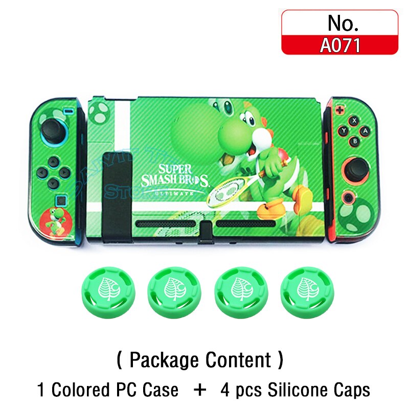 Funda protectora para consola Nintendo Switch y Joy-Con, carcasa rígida Con de temática NS, edición limitada: 5in1 A071