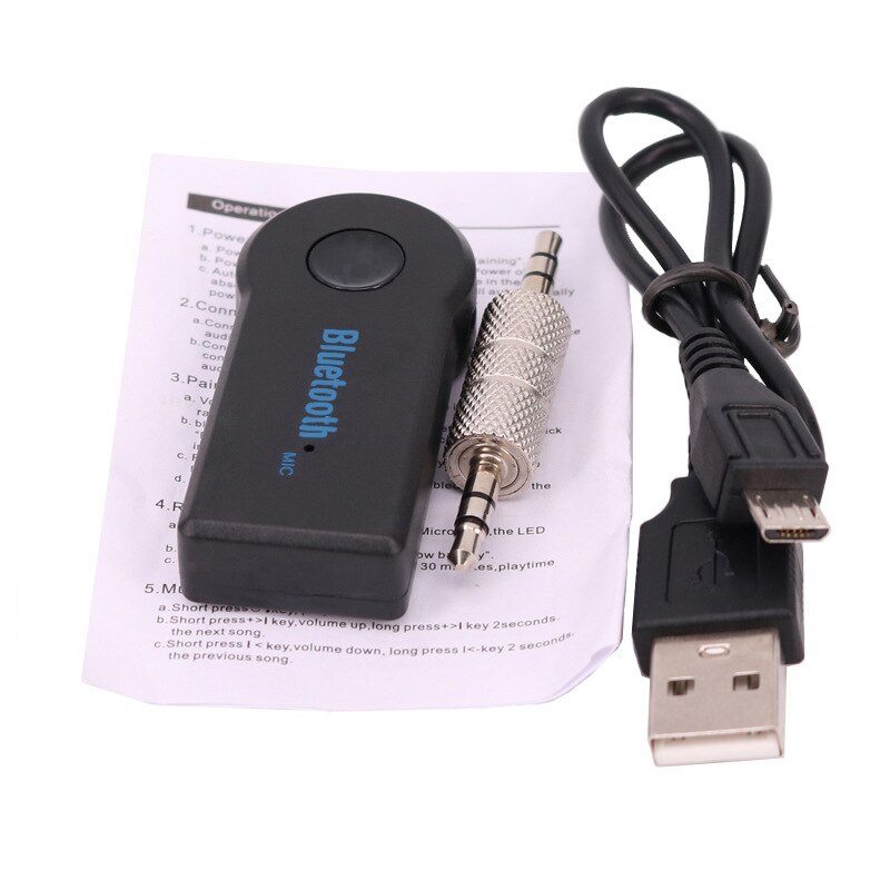 Car Aux Bluetooth Receiver Bluetooth Audio Receiver 3.5mm5.0 Bluetooth Adapter Converter