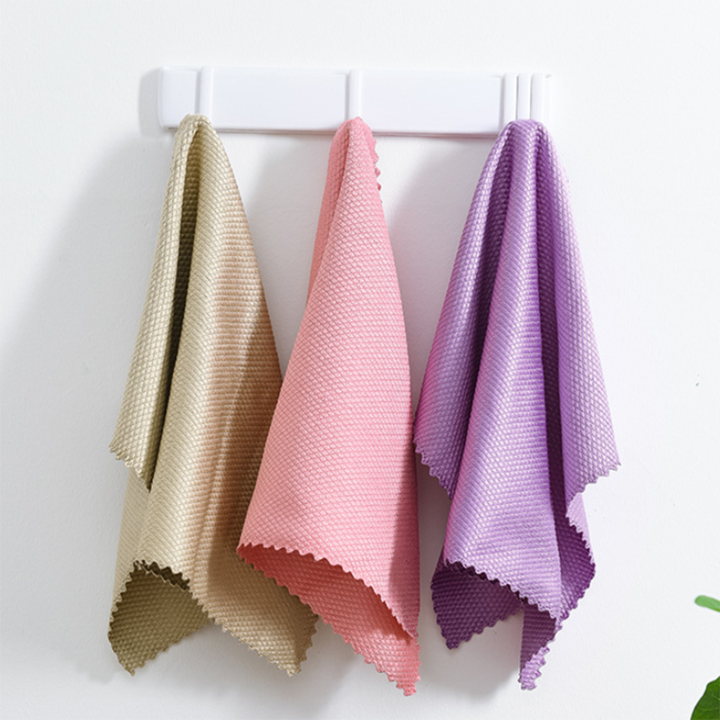 Microfiber Glass Cleaning Towel Mirror Cleaning Cloth Kitchen Cleaning Towel Wipe Wine Glass Cloth Car Window Clean Tools