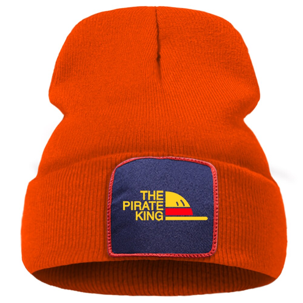 Een Stuk De Pirate King Vrouw Beaines Voor Winter Unisex Gebreide Cap Outdoor Hip Hop Skullies Hoed Casual Warm Mannen beanie Caps: orange6