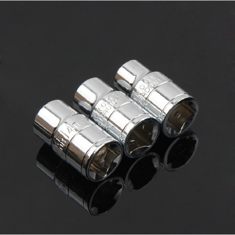 11Pcs/Set 1/2 Inch Short Socket Set CRV 10-24mm Deep Socket Adapter for Torque Ratchet Socket Wrench Spanner Repair Tool