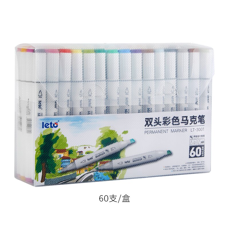 Copic Markers Sketch Painted 60 Colors Twin Brush Finecolour Touch Manga Drawing Alcohol Oily Double-End Dot Pen Bookmark Art