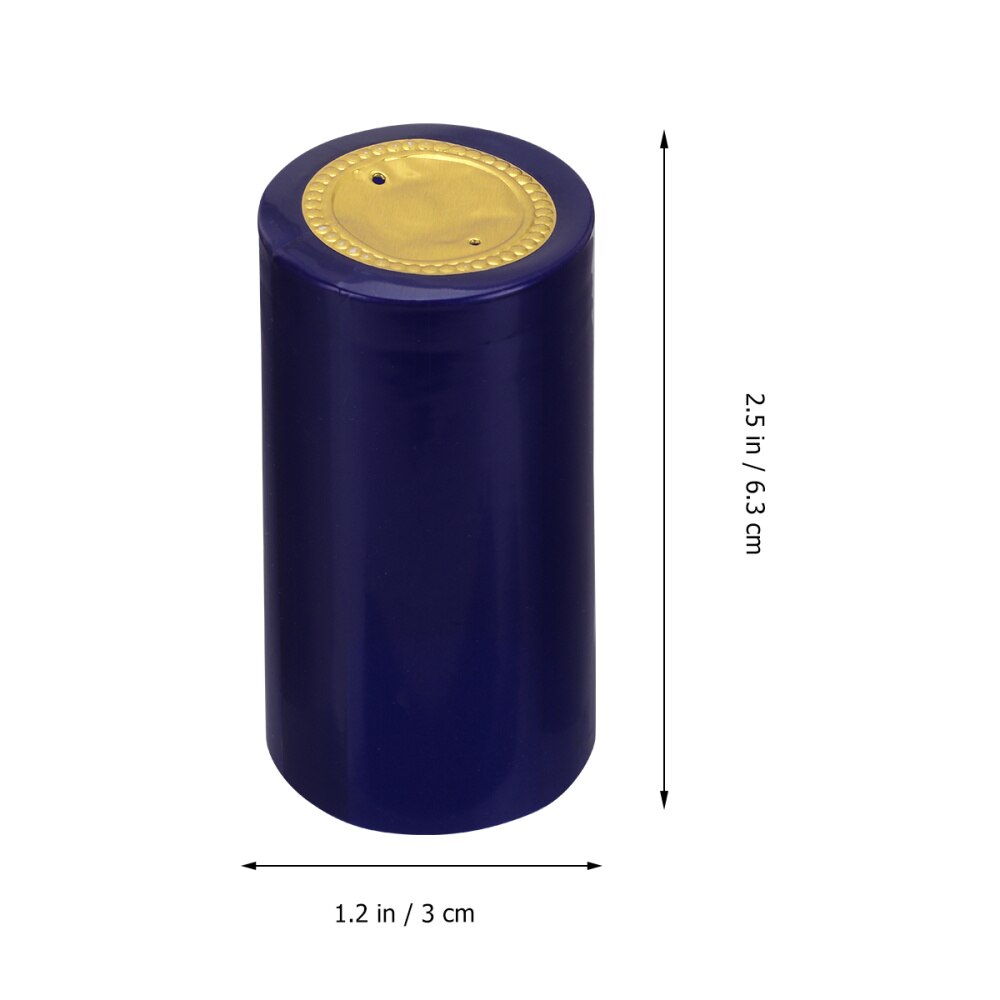 100pcs Lightweight Plastic Practical Durable Portable Bottle Capsules Stopper Heat Shrink Sealing Cap Wine Bottle Caps