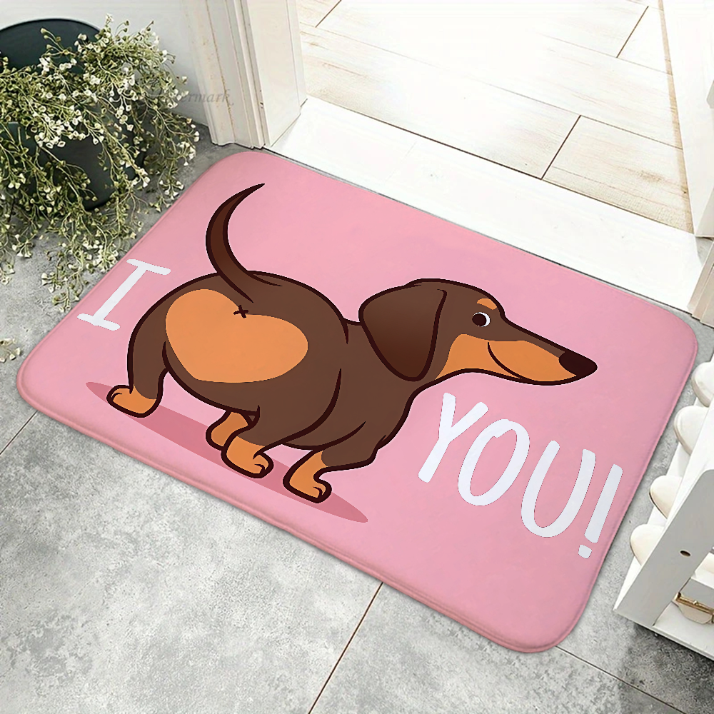 Chien teckel tapis de sol paillassons maison tapis pied salle de bain absorbant anti-dérapant décor à la maison