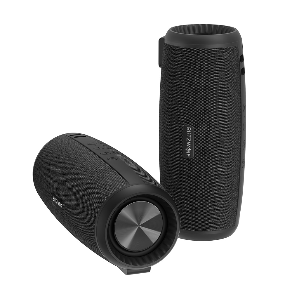 BlitzWolf BW-WA1 12W Wireless bluetooth 5.0 Speaker Dual Passive Diaphragm TWS Stereo TF Card U Disk Video Speaker with Mic