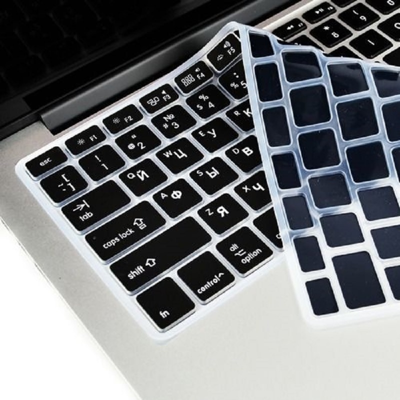 EU UNS Russische Sprache Tastatur Haut für Macbook Retina 13 15 Russische Tastatur Abdeckung A1398 A1502 Wasserdichte Tastatur Film Haut