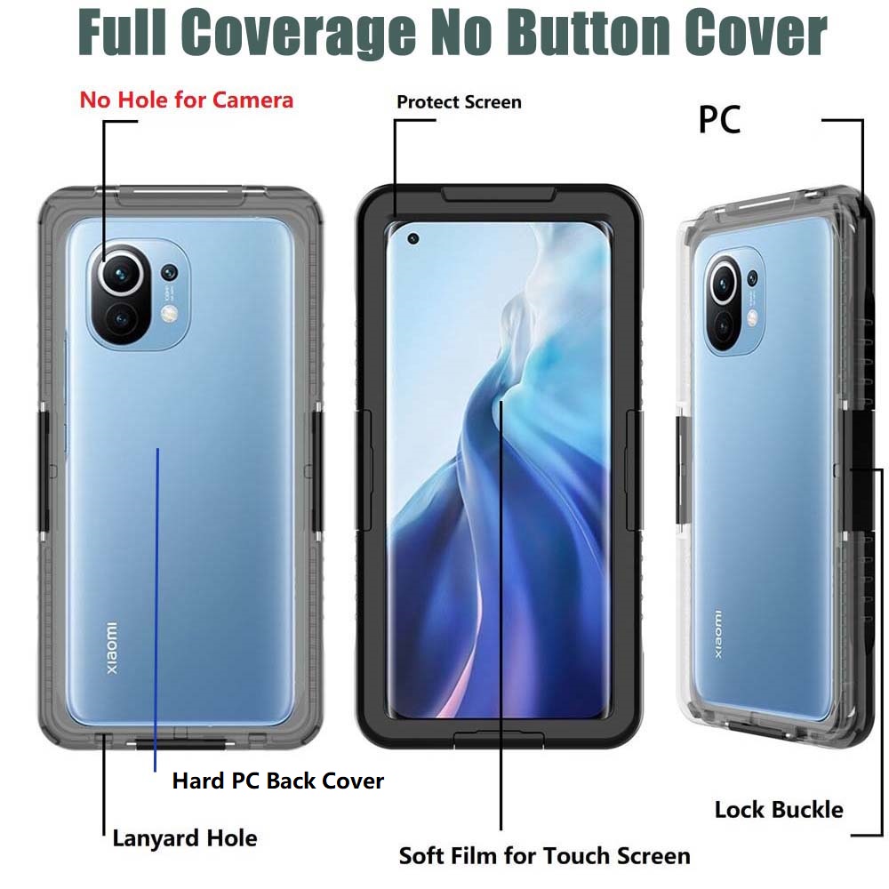 Universal Waterproof Phone Case for Nothing Phone (3a) Pro Bumper Shockproof Pouch Protective Full Coverage Anti Water Shell