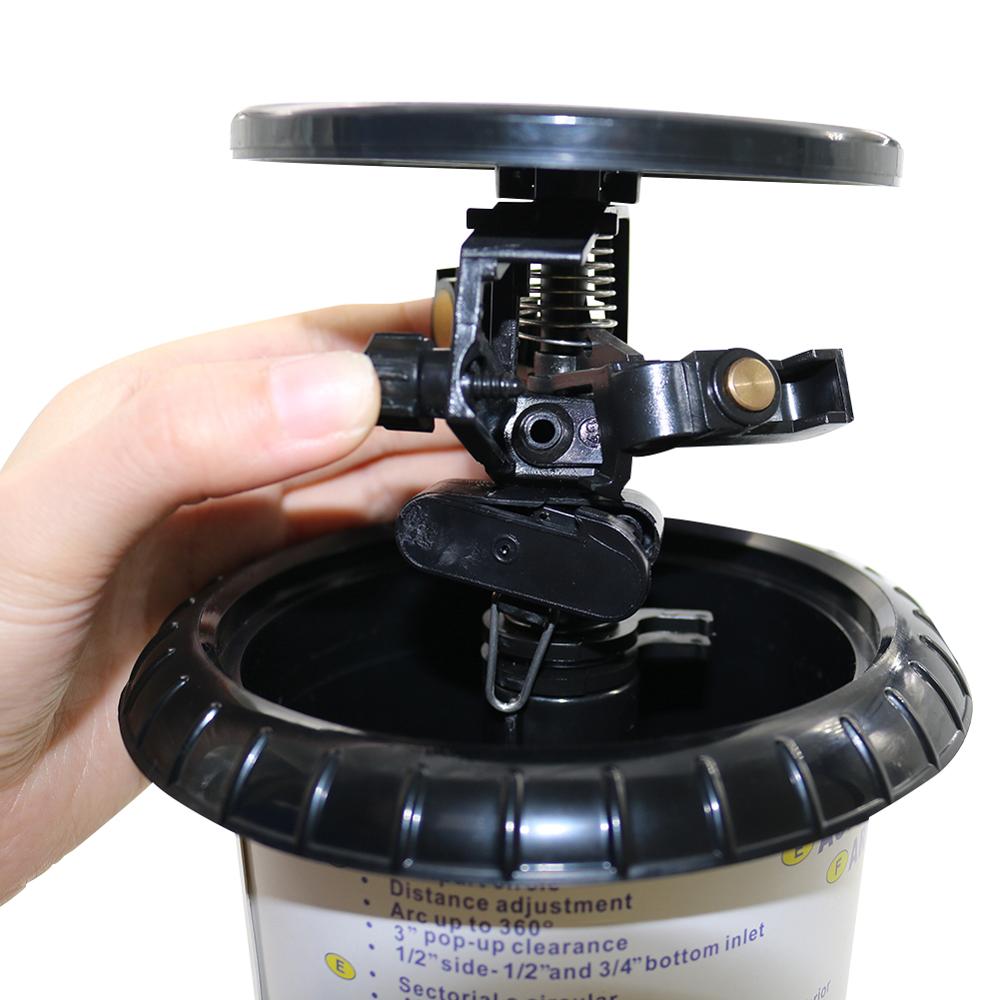 1/2 “ 3/4 ” hunngjenger innløp impuls pop-opp sprinklere full sirkel vanning sprinkler hage vanning stor vannstrøm munnstykke