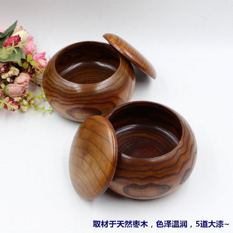 Go game wooden bowls yunzi bamboo cans chess box: wooden box
