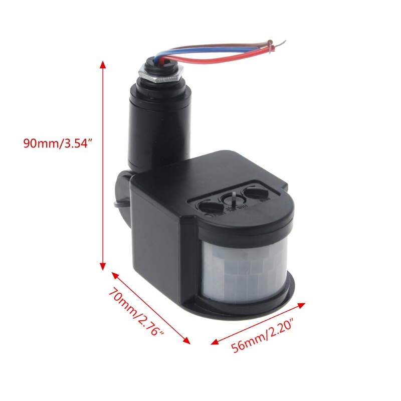 Ac 220V Veiligheid Pir Human Motion Sensor Detector Inductie Led Licht Schakelaar Accessoires Elektrische Apparatuur