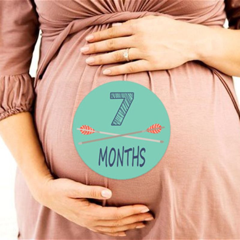 12 Pcs/set 1-12 Month Sticker Baby Photography Milestone Memorial Monthly Newborn Kids Commemorative Card Number Photo Props