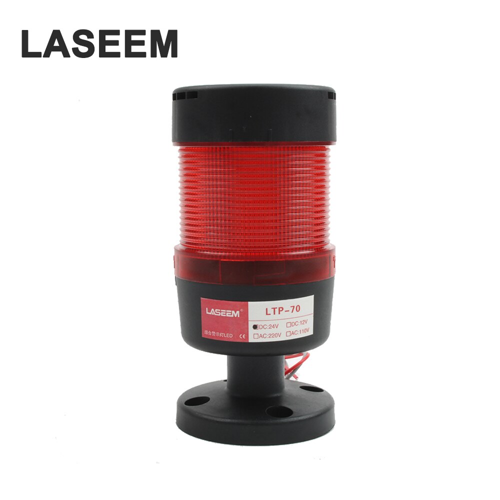 Industrial Stack light LED LTP lamps Red Blue Green Buzzer Sound Normal Flash Black 24V 110V 220V 12V Turn around 1 layer 70mm