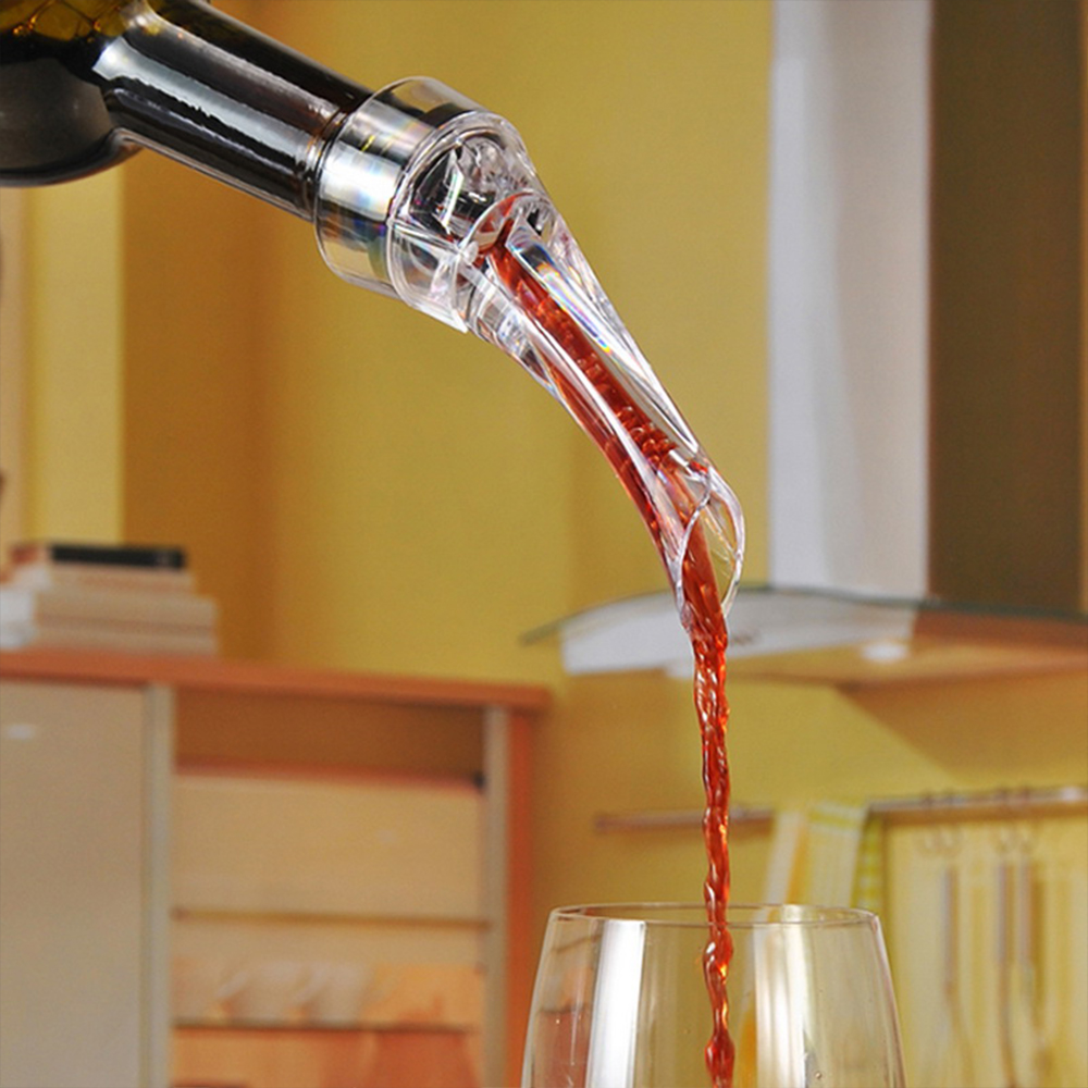 Red Wine Whiskey Magic Aerator Decanter Essential Set Quick Aerating Pourer Glass Red Wine Bottle Mini Travel Aerator