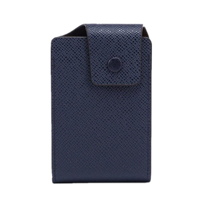 Purdored 1pc titular do cartão de visita de couro titular do cartão de visita unisex caso de cartão de crédito id de banco para moeda bolsa: type 1 navy