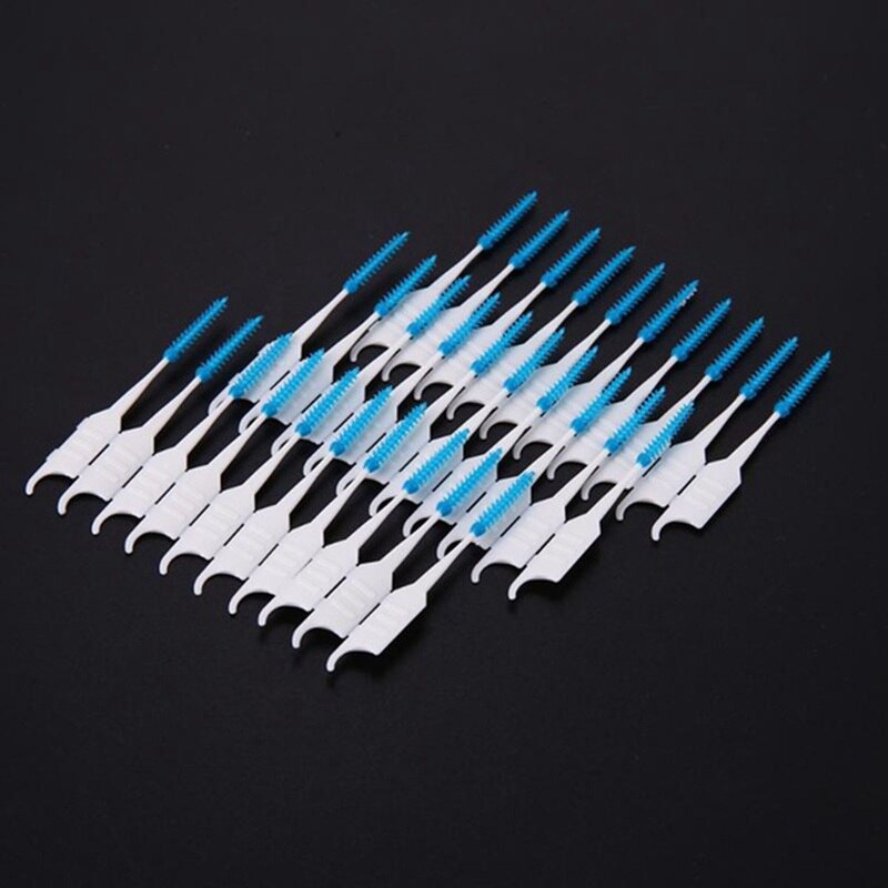 40 Pcs Tanden Tandenstokers Dental Floss Picks Rager Stok Tand Schoon
