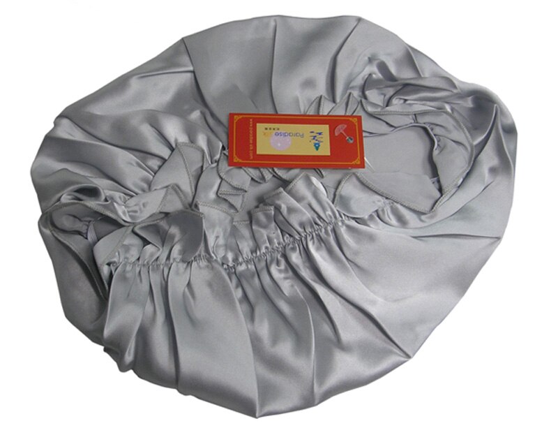 Night Cap 100% Silk Slumber Cap Sleeping Cap Hair Care Head Cover 9 color options: Gray