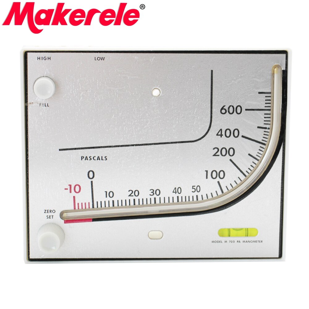Chili olie druk meter vierkante TEA700 Chili olie buis drukverschil gauge A1-700PA rode olie Drukverschil