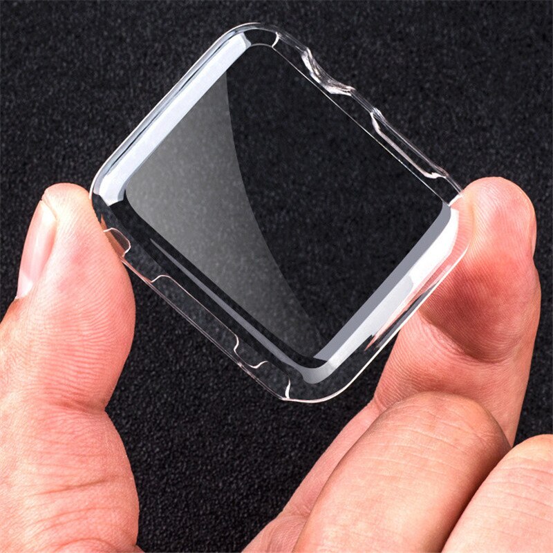 Coque ashei pour apple watch séries 3 et 2 et 1 , étui de protection ultra-mince en pc rigide, couverture complète transparente, accessoires pour iwatch