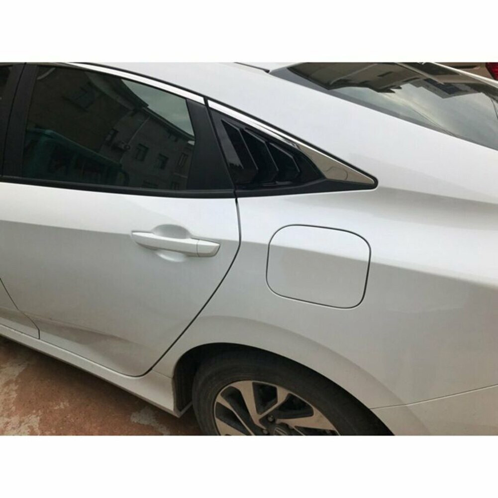 1 par dekoration trim kvarts fönster jalusi kåpa blank svart abs plast