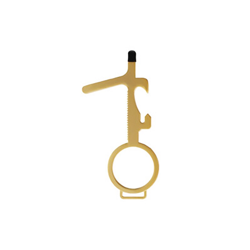 Door Dawg Hands Free Keychain-Ready Hygienic No-Touch Door Opener & Keypad Stylus & Bottle Opener: D1