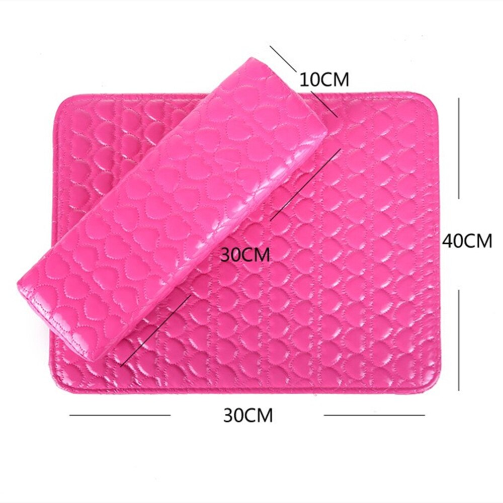 Almohadas de cuero para reposabrazos, soporte de cojín semicircular para manicura en salón de belleza, artístico