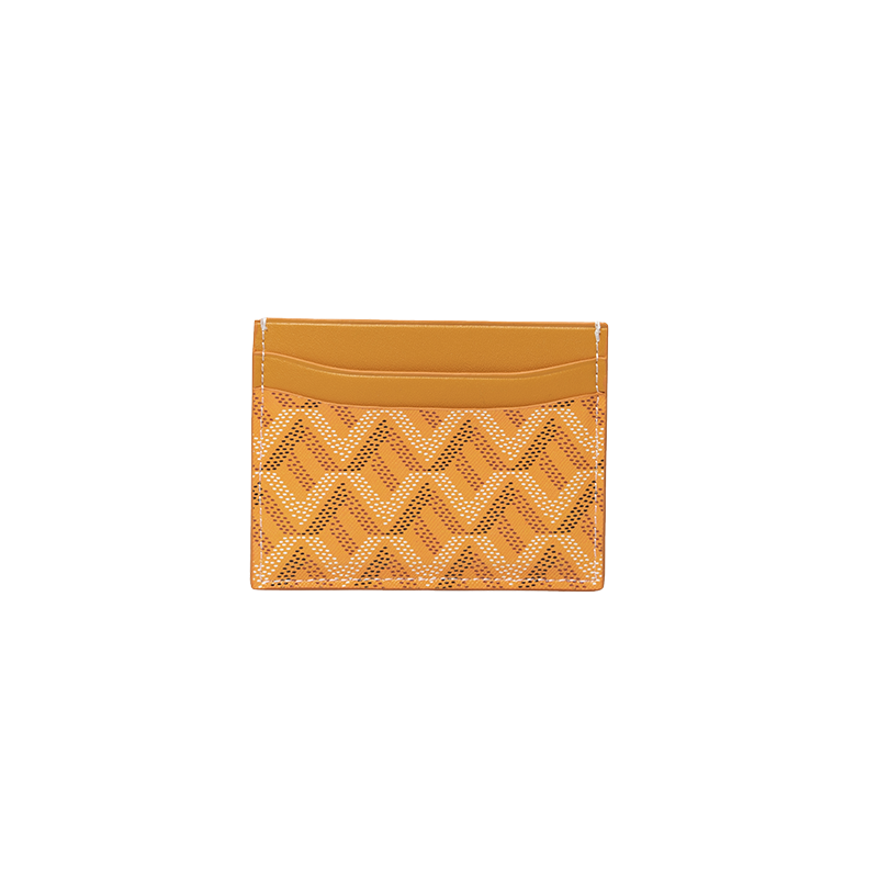 luxury upgraded version card case Korean card holder for men and women popular Y print card case: Yellow