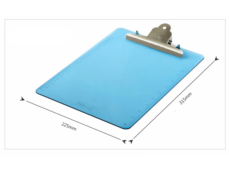 1 Pc/Lot presse-papiers A4 en plastique translucide pour papeterie scolaire et fournitures de bureau