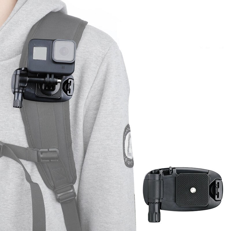 Actionficka kamera ryggsäck aluminiumlegering quick release clip slr quick release bälte hängande spänne för gopro osmo