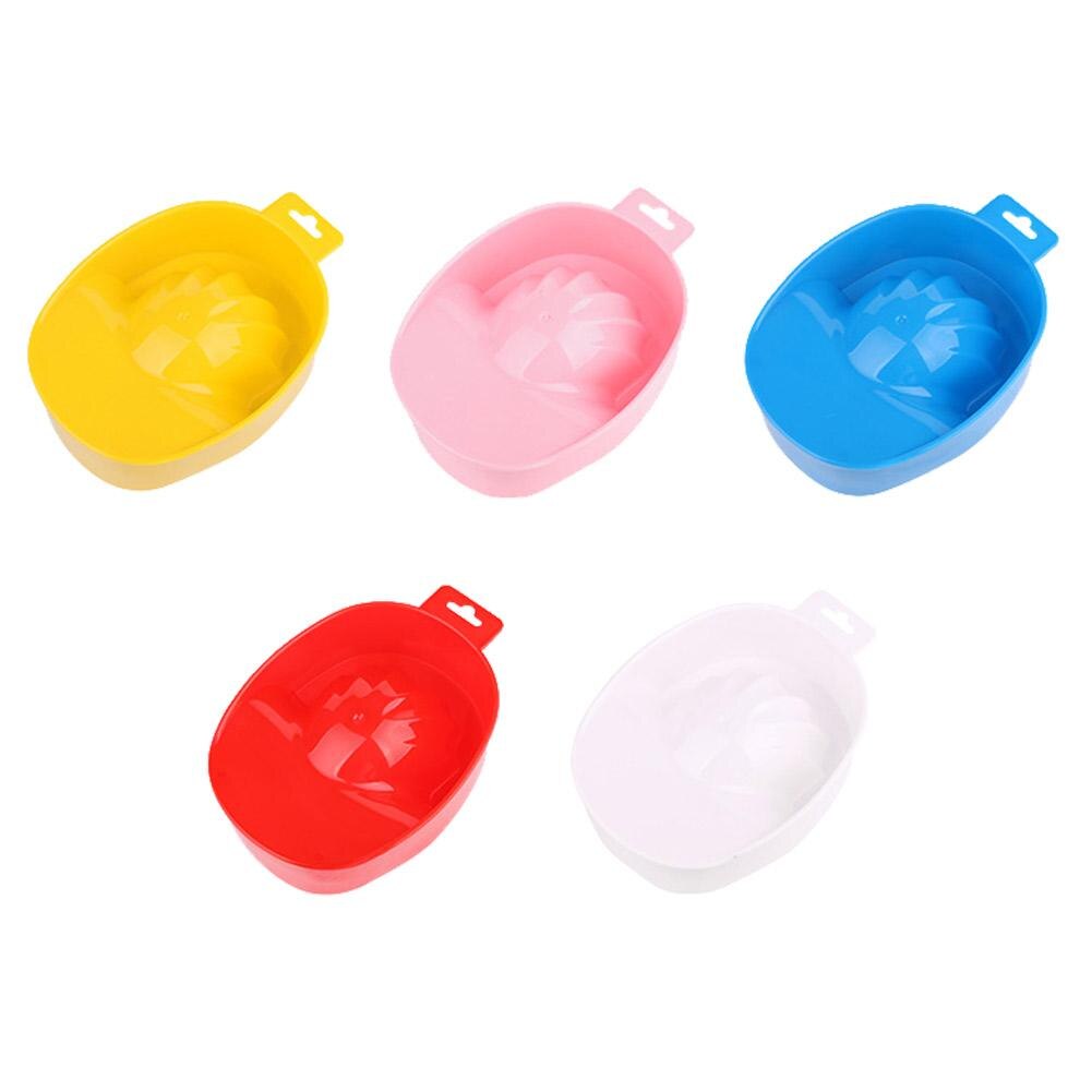 Nail Art Hand Wash Remover Soak Bowl DIY Salon Nail Bath Manicure Tools: Default Title