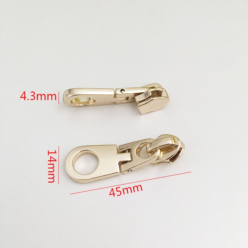 5 pièces 5 # fermeture métallique pour fermetures à glissière en Nylon sac vêtements Zipps tête tire Zip Kits de réparation bricolage accessoires de couture: No8